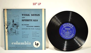 10" LP Work Songs And Spirituals De Paur's Infantry Chorus Columbia ML 2119 - Picture 1 of 4