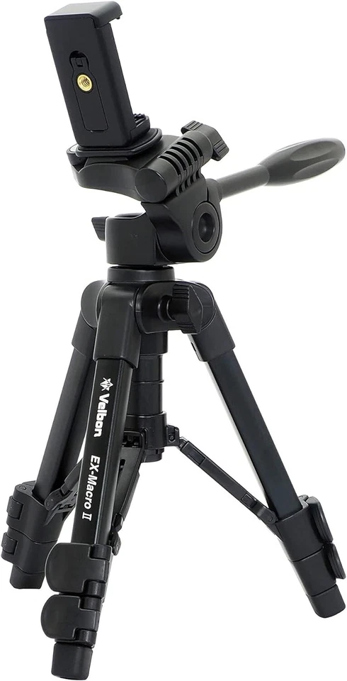 Velbon EX Macro 3-Section Tripod with 3 Way Pan & Tilt Head/QR Plate EX-Macro