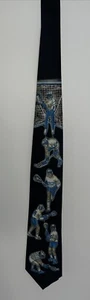 Men’s Lacrosse Black Tie By Parquet. One Size Poly - Picture 1 of 4