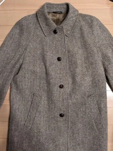 Brooks Brothers Harris Tweed Trenchcoat Braun Wolle 42R Zustand - Bild 1 von 7