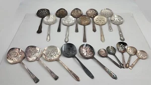 Lot of 20 Assorted Used Silverplate Tomato & Bon Bon Servers - Lot#4 - Picture 1 of 4