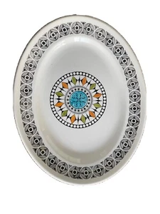 Vintage Kathie Winkle Roulette Oval Platter - Picture 1 of 5