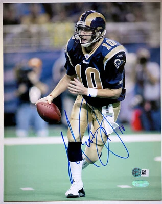 Foto automática de Marc Bulger 8x10 St. Louis Rams - Steiner certificado de autenticidad Foto 1 de 2