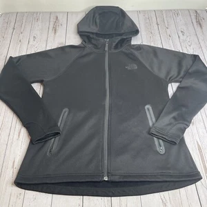 The North Face Jacket Womens Medium Black Lightweight Hooded Running Hiking - Picture 1 of 11