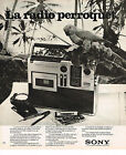 Publicite Advertising 074  1976  Sony  La Radio Transistor Perroquet