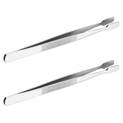 SUPVOX 2PCS Stamp Collecting Supplies Stamp Tongs Needle Nose Tweezers Pointed Tweezers