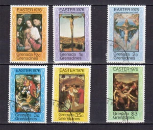 Grenade Grenadines 1976 Pâques tableaux religieux série de 6 timbres /TE1400 - Picture 1 of 1