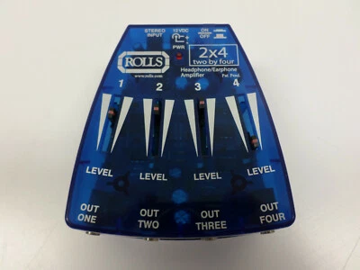 ROLLS Model: HA204 2x4 4-Channel Battery Stereo Headphone/Earphone Amplifier  - Image 1 of 4