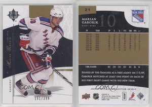2009-10 Upper Deck Ultimate Collection /399 Marian Gaborik #21