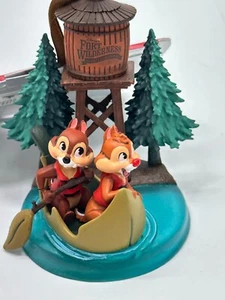 Disney World Ornament Fort Wilderness Resort Campground Chip Dale Canoe Water - Picture 1 of 4