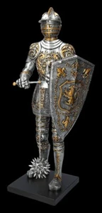 Große Ritterfigur mit Morgenstern | Mittelalter Ritter Statue - Bild 1 von 9