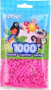 1000 cuentas fusibles de hierro color rosa Perler: 80-19083 - Imagen 1 de 3