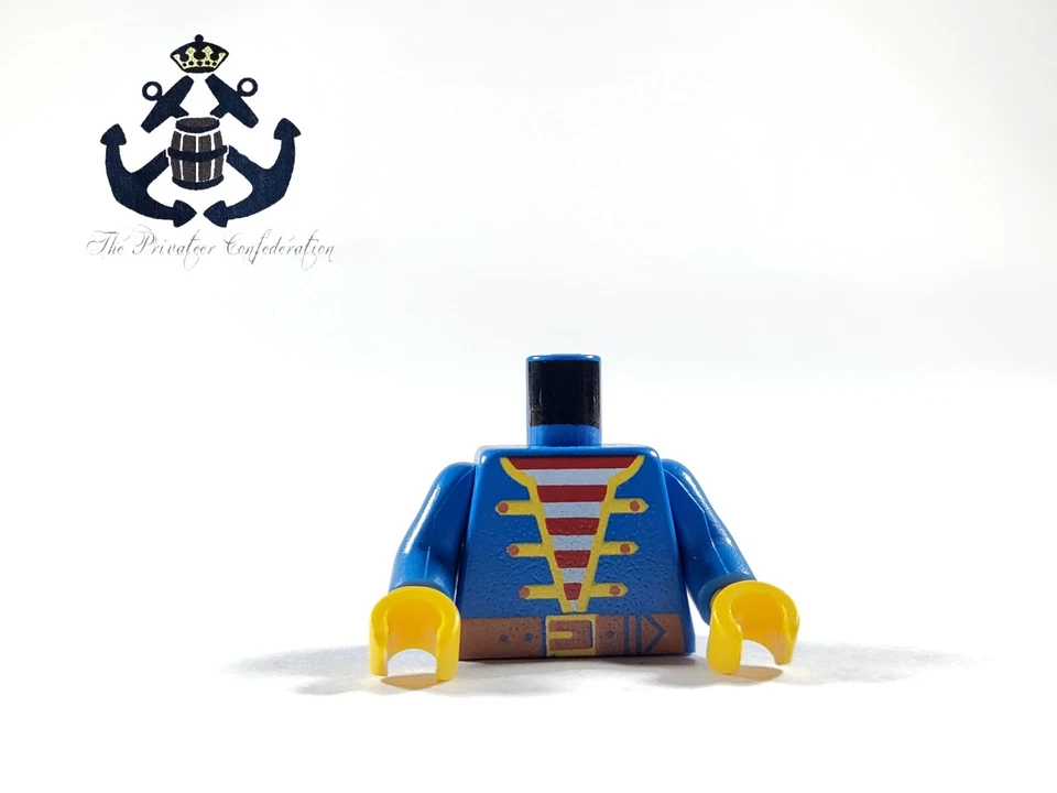 LEGO 1980/90 Piratas Minifigura Torso Chaqueta Azul Primer Mate 973p34c01 Foto 1 de 1