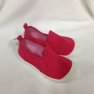 Cat & Jack Toddler Girls' Leaf Sneakers Bright Pink Slip-0ns  Numerous Sizes - Picture 1 of 4