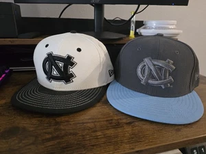 2University of North Carolina Tar Heels New Era 59Fifty Fitted 7 1/8 Hat Cap UNC - Picture 1 of 6