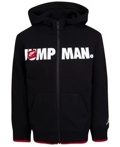 JORDAN Big Boys Jumpman Full Zip Hoodie Black Size Small - NWT - Picture 1 of 3