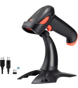 Tera Wireless Barcode Scanner w/Screen, 1D/2D QR Reader, Cradle, Bluetooth - Picture 1 of 8
