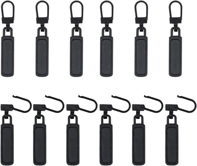 Reißverschluss Zipper 12 Stück Metall Anhänger Ersatz für Jacken Stiefel Mantel