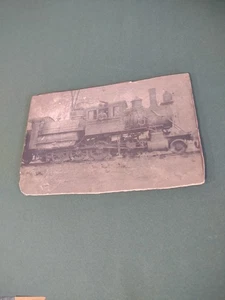 Antigua foto de tren máquina de vapor Erie  - Imagen 1 de 7