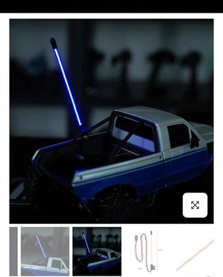 INJORA INJL44-BL Micro Crawler Luz LED Látigo (Azul Hielo) (Lado Fijo) Foto 1 de 4