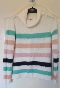 Tu ladies Striped jumper size 10 - Picture 1 of 8