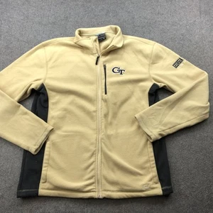 Georgia Tech Chaquetas Amarillas Pullover Para Hombres XL Polar Cremallera Completa Chaqueta Fútbol - Imagen 1 de 9