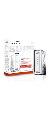 ARRIS Surfboard SB6190 - 32x8 Docsis 3.0 Cable Modem - White - Image 1 of 4