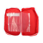 (Red)Empty First Aid Bag Waterproof Large Capacity Emergency Medicine Pouch Hee