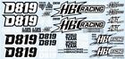 HB RACING D819 Decal  HB204451