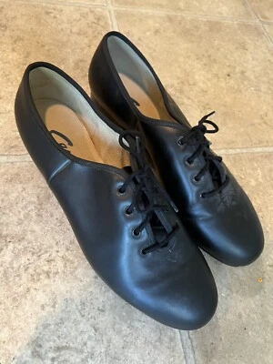 Zapatos de tacón CAPEZIO Flex Master para mujer talla 12,5 M cuero negro grifos de teletón Foto 1 de 4