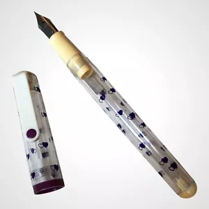 Stylo Plume SAILOR Transparent À Cœurs Violets. - Imagen 1 de 5
