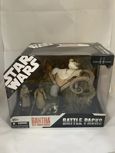 Hasbro Star Wars Bantha 2007 con Tusken Raiders paquetes de batalla - nuevo sellado - Imagen 1 de 8