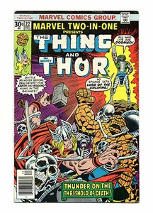 Marvel Two-In-One No 22 Dec 1976 (FN+) Thing & Thor, cents copy - Bild 1 von 1