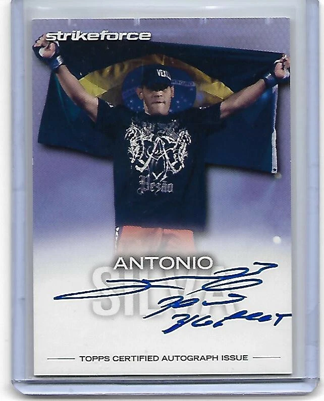 Antonio Silva Topps Strikeforce INSCRIPCIÓN Bigfoot en tarjeta autógrafo automático MMA Foto 1 de 1