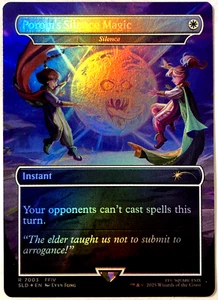 MTG Porom's Silence Magic (Rainbow Foil) Secret Lair x Final Fantasy 7003 FFIV - Picture 1 of 6