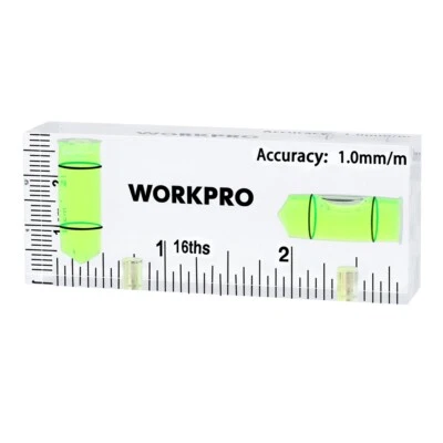 WORKPRO Small Level 3-Inch Mini Level Tool Magnetic Level 2 Bubbles 90°/180° USA - Image 1 of 4
