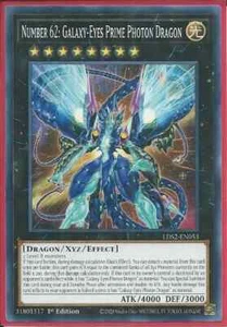 Yugioh - Number 62: Galaxy-Eyes Prime Photon Dragon  - 1st Edition Card - Picture 1 of 1
