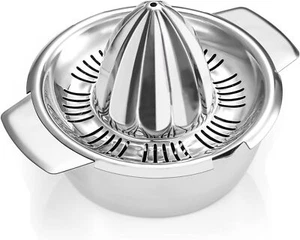 Manual Lemon Lime Orange Juicer Squeezer, 304 Stainless Steel Citrus Press wi... - Picture 1 of 8