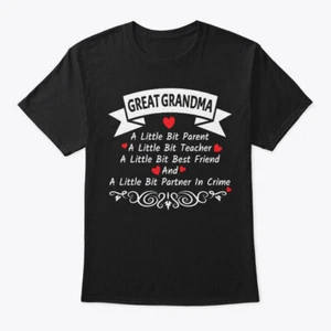 Great Grandma Gift Little Bit Parent T-Shirt Made in the USA Size S to 5XL - Picture 1 of 1