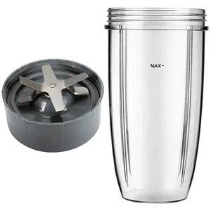 Extraktor Klinge Basis Typ 6 + Tasse 32oz 1L für NUTRIBULLET 600W 900W Mixer - Bild 1 von 6