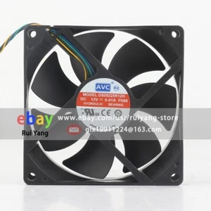 AVC DS09225R12H 9025 12V 0.41A 4.92W 9CM 4-Wire PWM CPU Cooling Fan - Picture 1 of 4