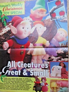 Alan Dart Christmas Toy Special Knitting & Sewing Dickensian Mice, Pixies, Robin - Picture 1 of 13