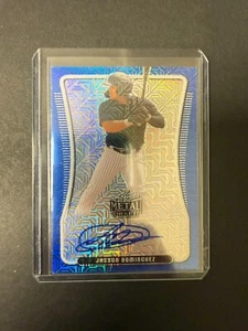 2020 Leaf Metal Draft Jasson Dominguez Blue Mojo Prismatic Auto 10/10 Yankees - Picture 1 of 2