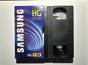 Samsung VHS en blanco alta calidad T-120 6 horas cinta en modo EP/SLP nuevo sellado - Imagen 1 de 2