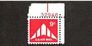 1971 U.S AIRMAIL CLASSICS 9c DELTA WING Plt#S Sc#C77 M/NH/OG Fresh!^ - Picture 1 of 1