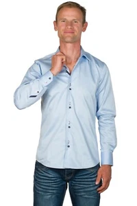Ugholin Camisa para Hombre Casual Ajustada de Manga Larga - Imagen 1 de 11