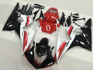 For YZF R6 2005 Red White Black ABS Injection Mold Bodywork Fairing Kit Plastic - Bild 1 von 8