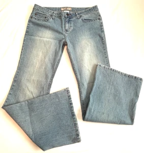 Pantalones de mezclilla de colección YMI para mujer talla 13 tiro medio solapa bolsillos traseros pierna acampanada elásticos Y2K - Imagen 1 de 17