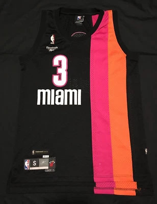 OG 2006 Miami Heat  Dwyane Wade Floridians Reebok Swingman Authentics jersey S - Image 1 of 4