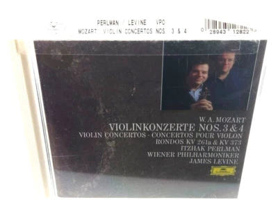 W.A.  Mozart CD Tape (1756-1791) Violin Concertos No. 3 & 4 Polydor 1983 - Image 1 of 4